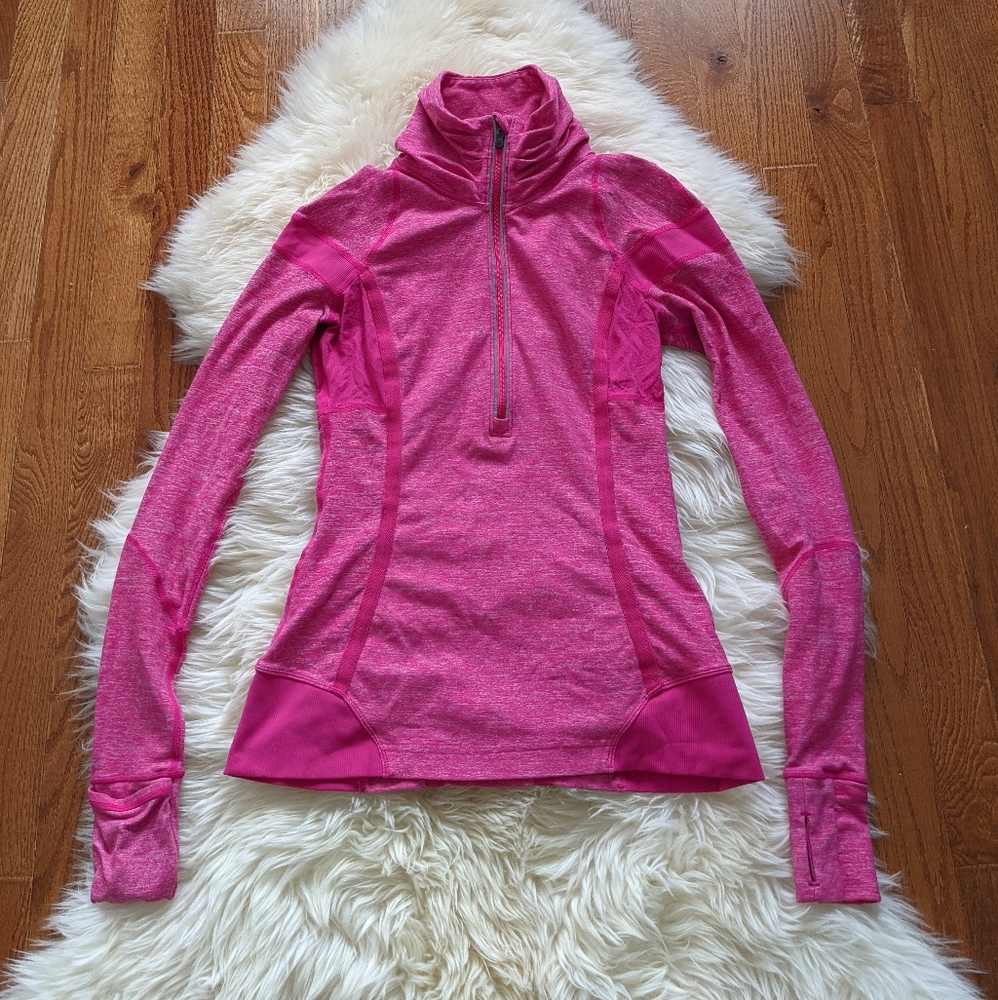 See copy listing Lululemon women's pink run inspire pullover - Picture 2 of 8
